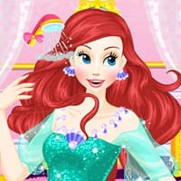 Ariel Wedding Hairstyle And Dress