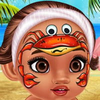 Baby Moana Face Art