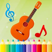 Coloring Book: Shining Star Guitar