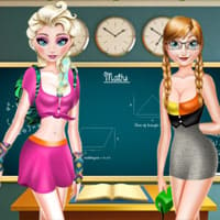 Elsa And Anna Highschool Fashion