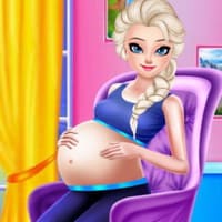 Elsa Pregnant Caring