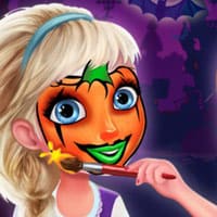 Frozen Sisters Halloween Face Art