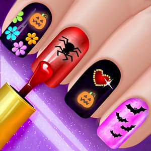 Glow Halloween Nails