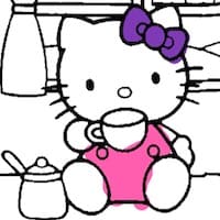 Hello Kitty Coloring Book