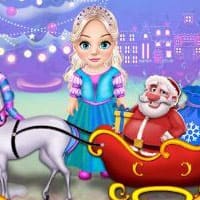 Little Elsa Clean Christmas Carriage