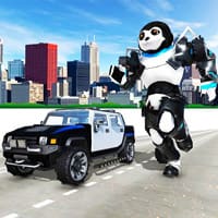 Police Panda Robot