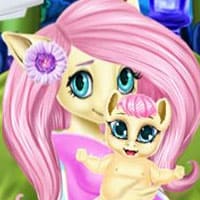 Pony Fluttershy Baby Birth