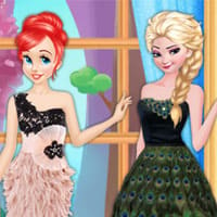 Princess Feather Style Dress