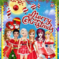 Princesses Christmas Card Decoration