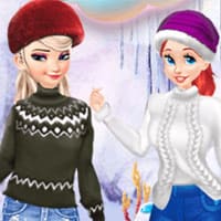 Princesses Cute Winter Sweater