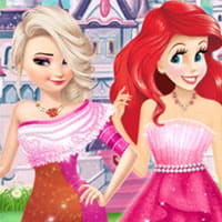 Princesses Different Shoulder Dress