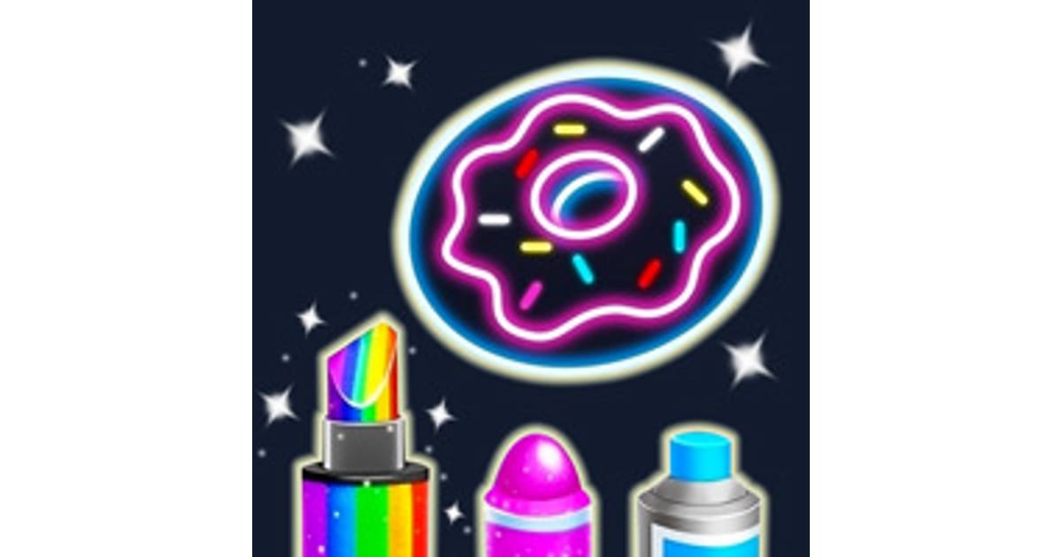 Kids Glow Paint Game Play Now For Free   Kids Glow Paint Game 